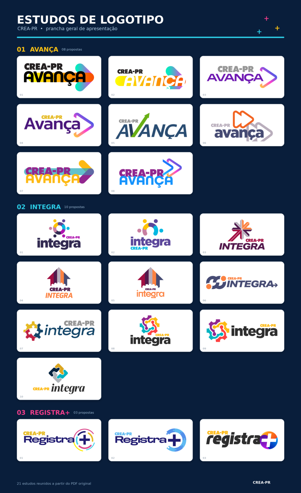 [Gustavo Aguiar] CREA PR REGISTRA + &mdash; CREA-PR Registra+ — Logo Studies